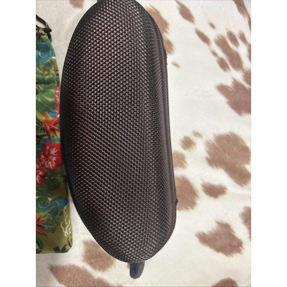 MAUI JIM Zippered Hard Brown Sport SUNGLASSES CASE+POUCH
